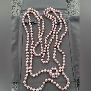 Shane Co 65 inch Lavender Freshwater Pearl Necklace